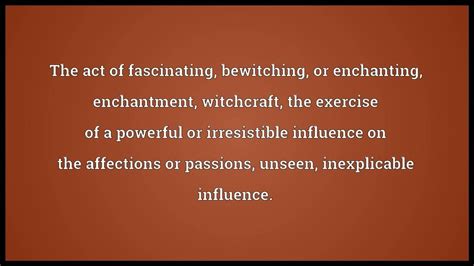 fascination meaning